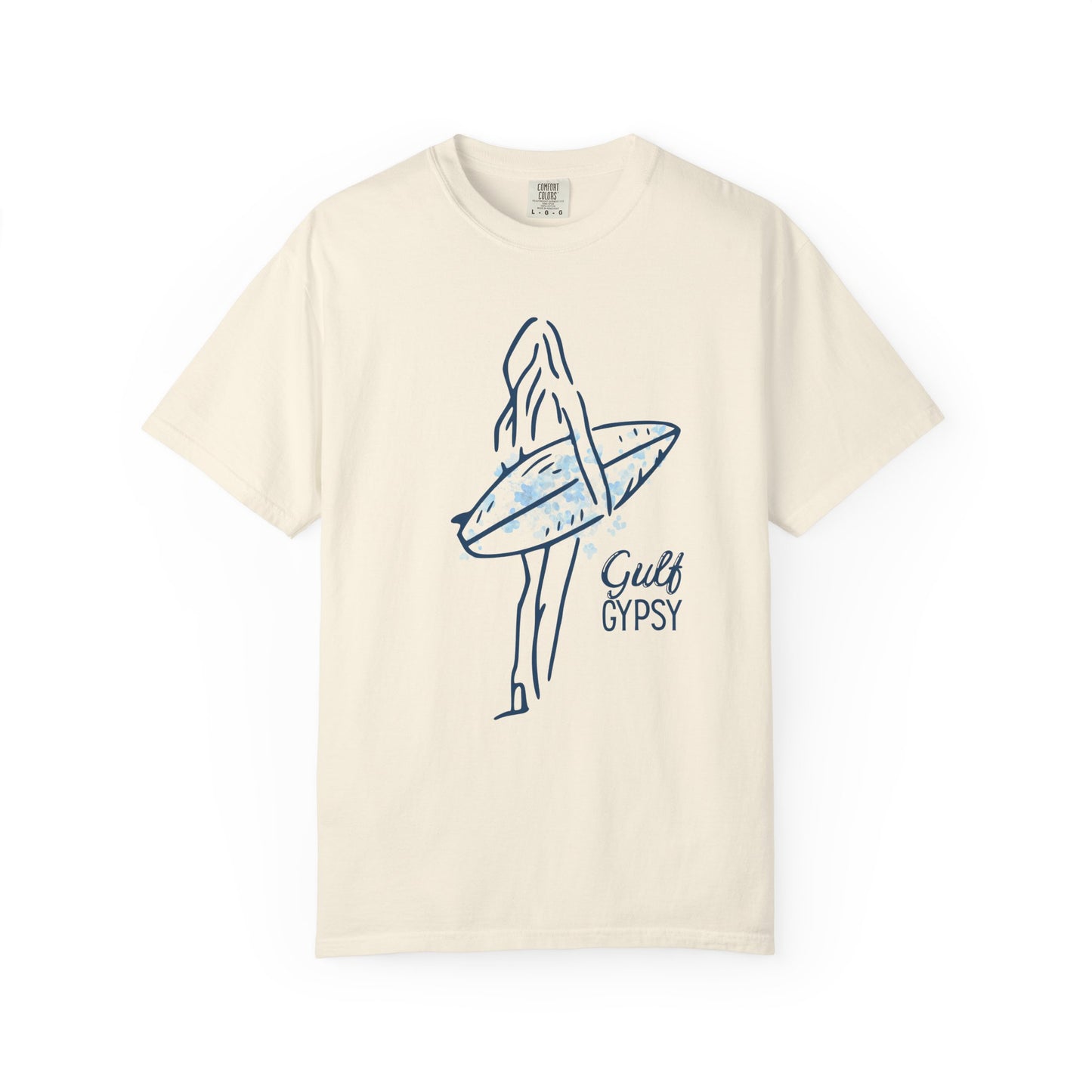 Comfort Colors “Gulf Gypsy” Tee – Surfer Girl Graphic Shirt