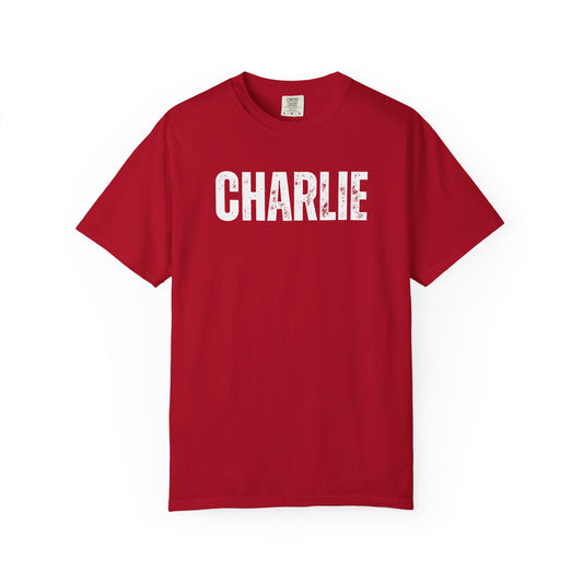 Comfort Colors Red | Charlie Tshirt | American Pride | Charlie Kirk | October 14