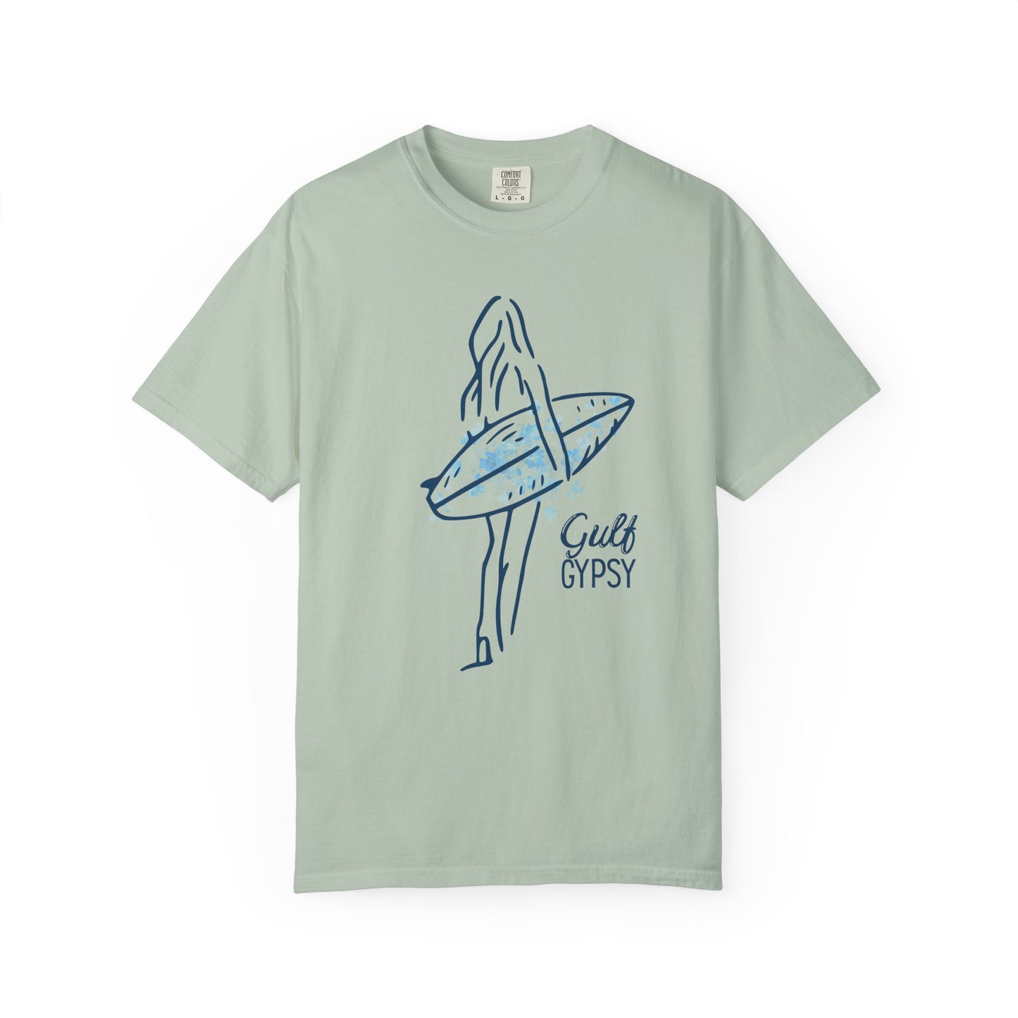 Comfort Colors “Gulf Gypsy” Tee – Surfer Girl Graphic Shirt