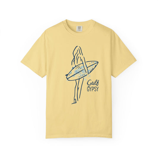 Comfort Colors “Gulf Gypsy” Tee – Surfer Girl Graphic Shirt