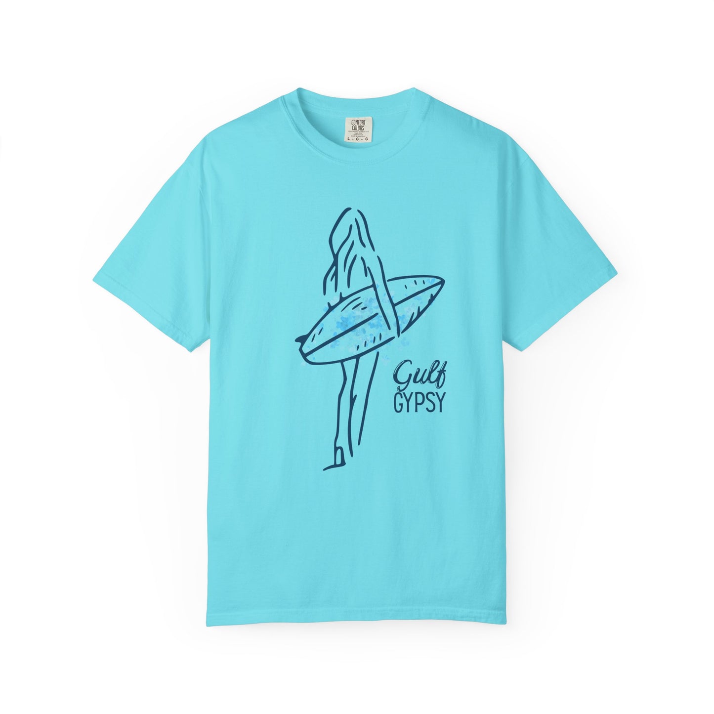 Comfort Colors “Gulf Gypsy” Tee – Surfer Girl Graphic Shirt