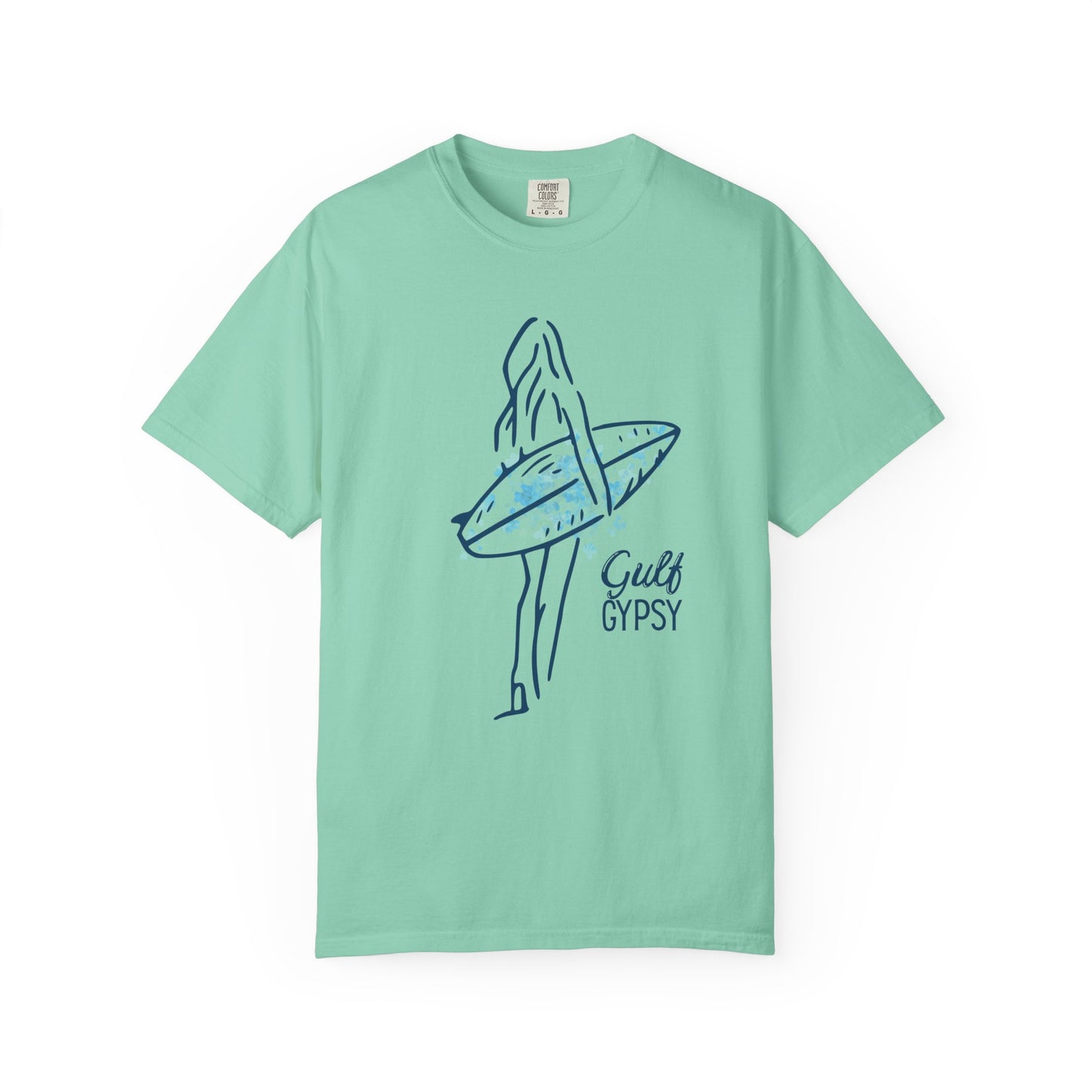 Comfort Colors “Gulf Gypsy” Tee – Surfer Girl Graphic Shirt