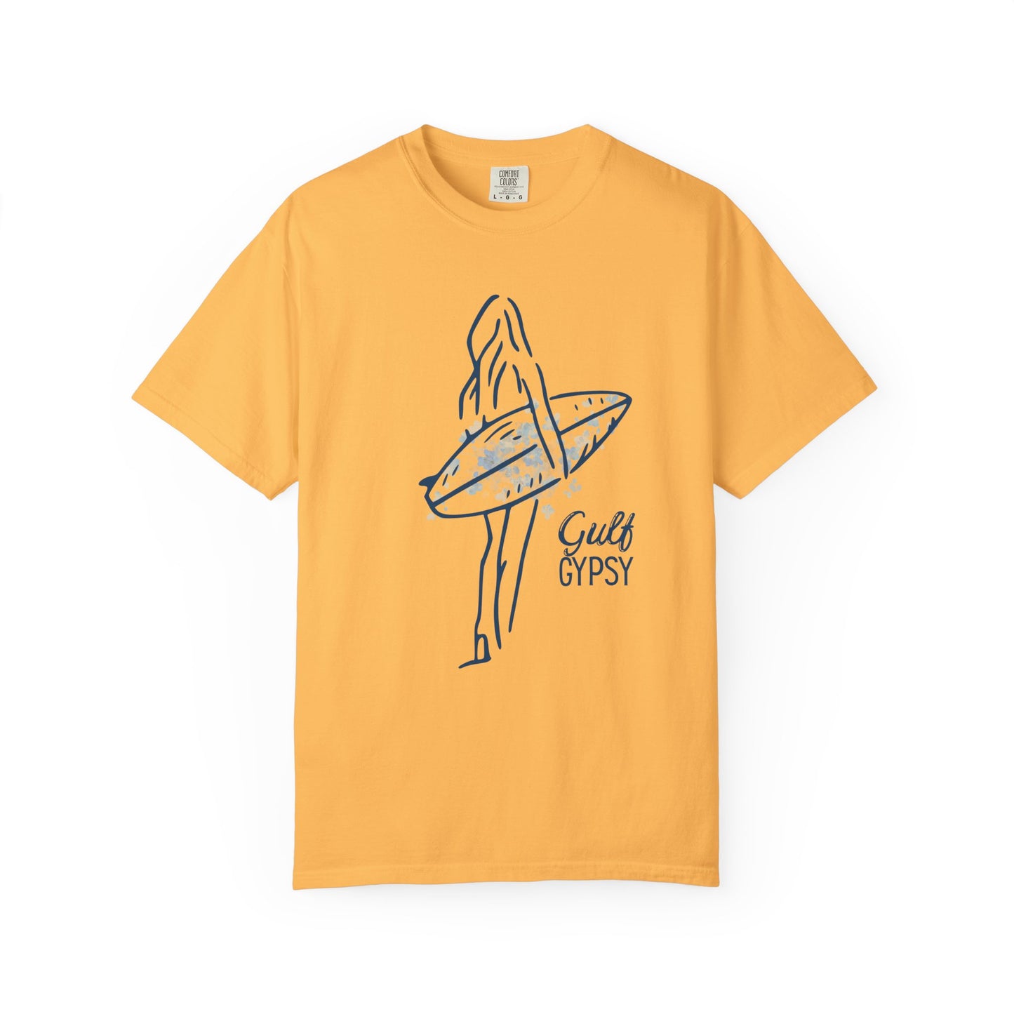 Comfort Colors “Gulf Gypsy” Tee – Surfer Girl Graphic Shirt