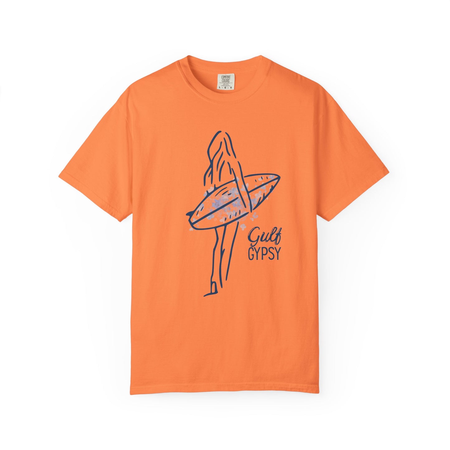 Comfort Colors “Gulf Gypsy” Tee – Surfer Girl Graphic Shirt