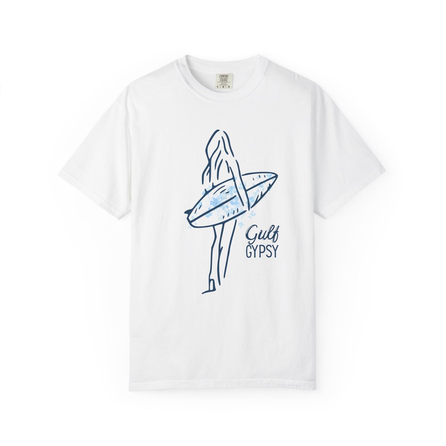 Comfort Colors “Gulf Gypsy” Tee – Surfer Girl Graphic Shirt