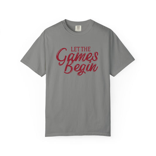 Comfort Colors “Let the Games Begin” Tee – Vintage Style Short Sleeve