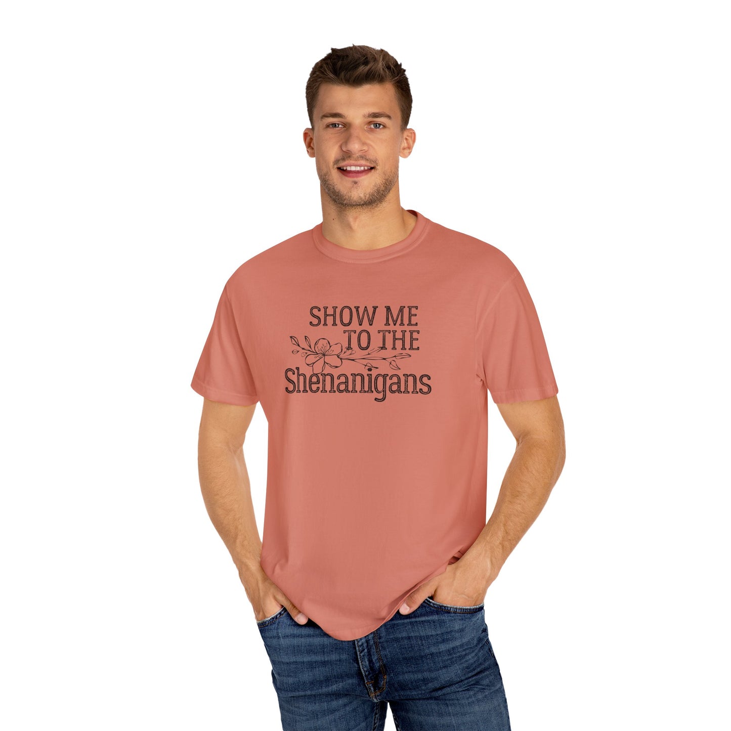 Boho Festival Tee – “Show Me to the Shenanigans” Graphic Shirt