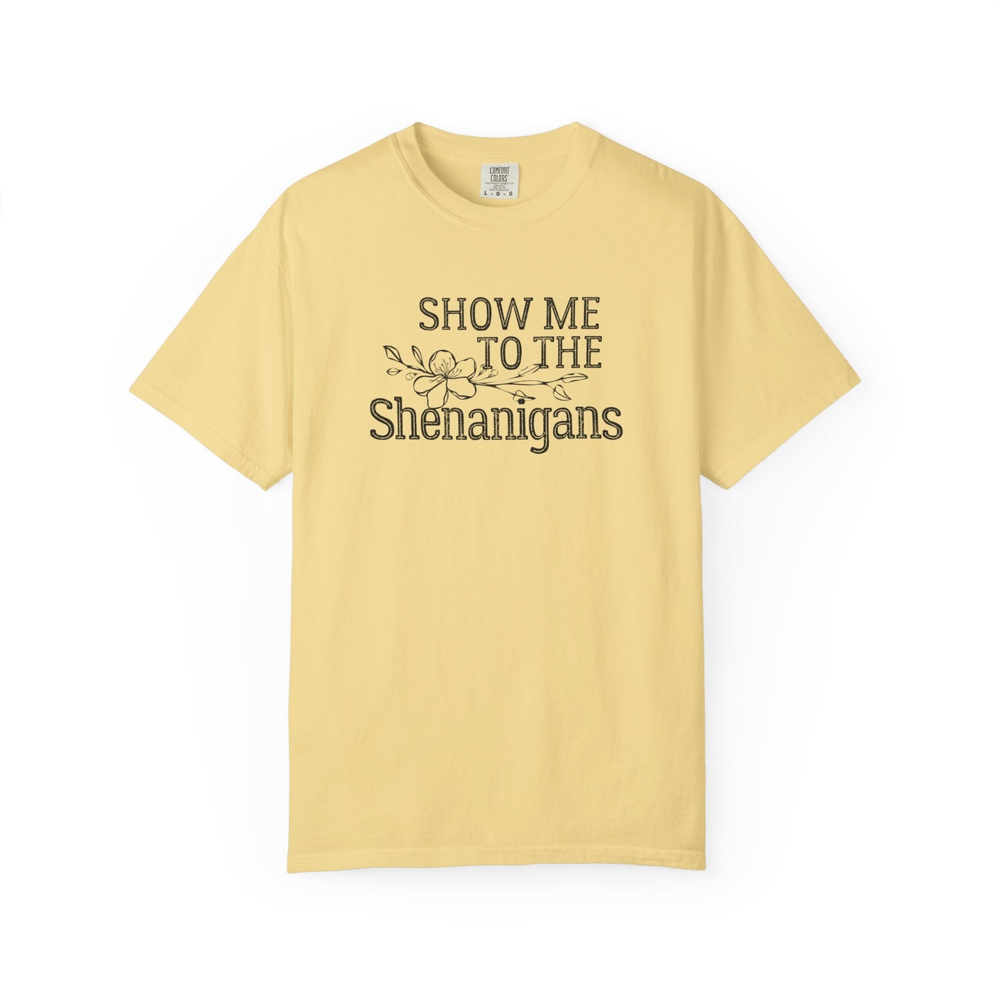 Boho Festival Tee – “Show Me to the Shenanigans” Graphic Shirt