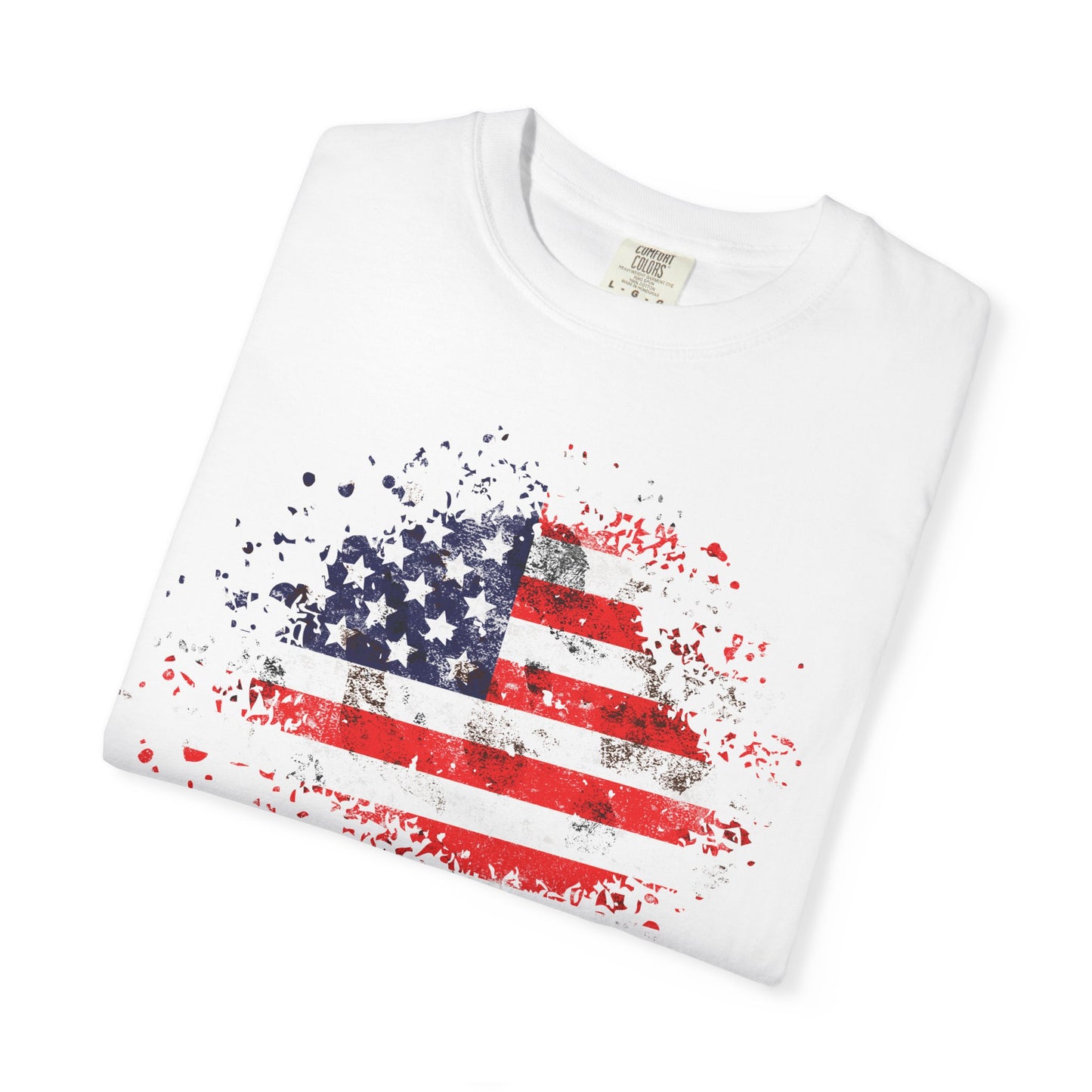 American Flag Tee | Vintage Style Graphic T-Shirt | Summer | Patriotic | Casual Beach Vibes