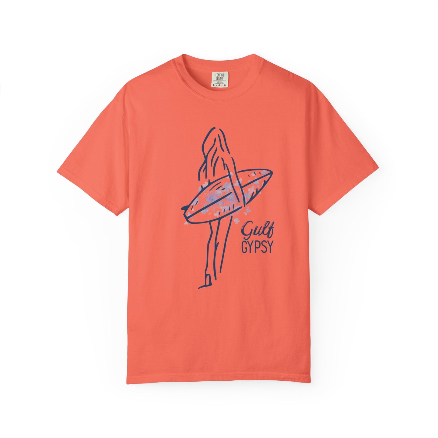 Comfort Colors “Gulf Gypsy” Tee – Surfer Girl Graphic Shirt