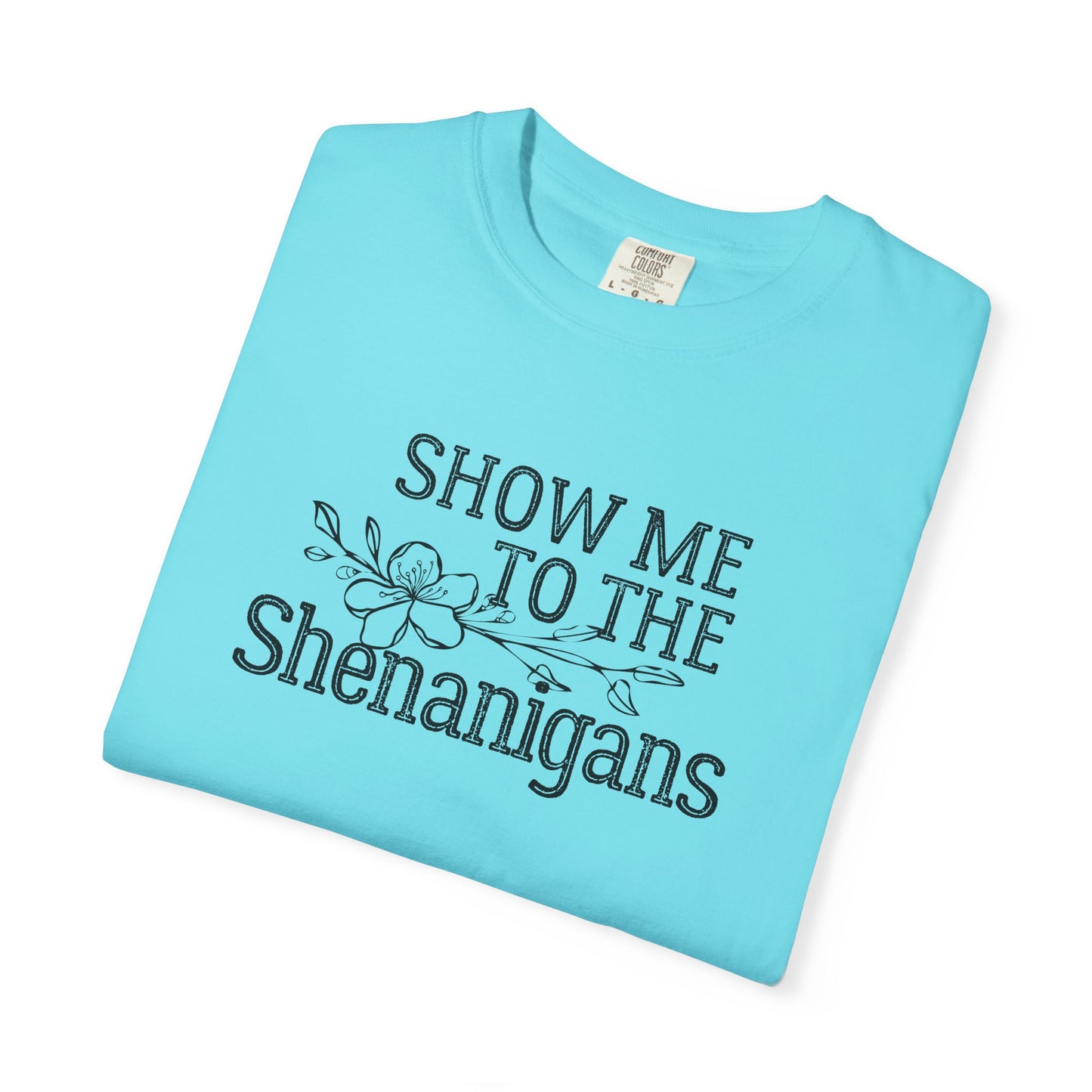 Boho Festival Tee – “Show Me to the Shenanigans” Graphic Shirt