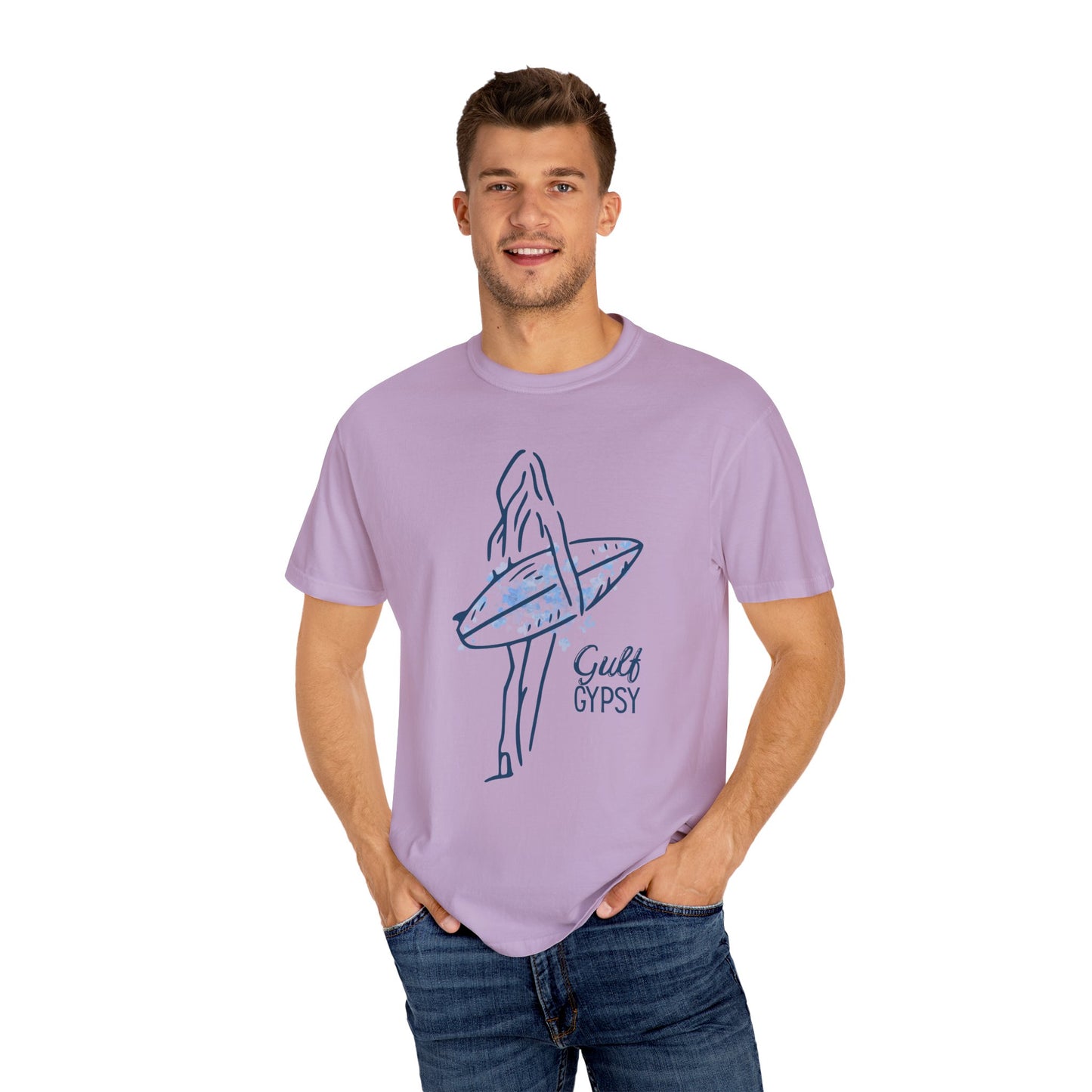 Comfort Colors “Gulf Gypsy” Tee – Surfer Girl Graphic Shirt