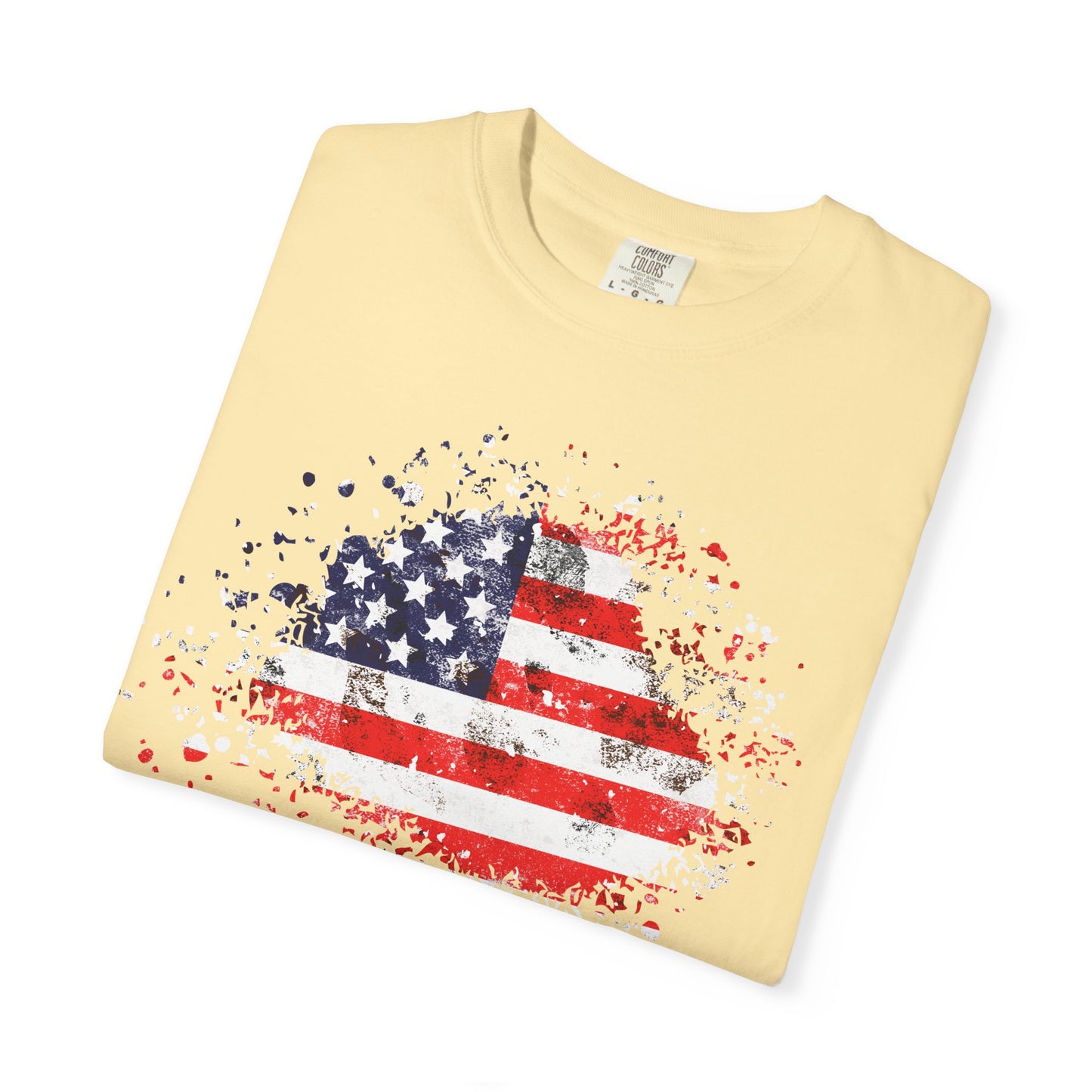 American Flag Tee | Vintage Style Graphic T-Shirt | Summer | Patriotic | Casual Beach Vibes