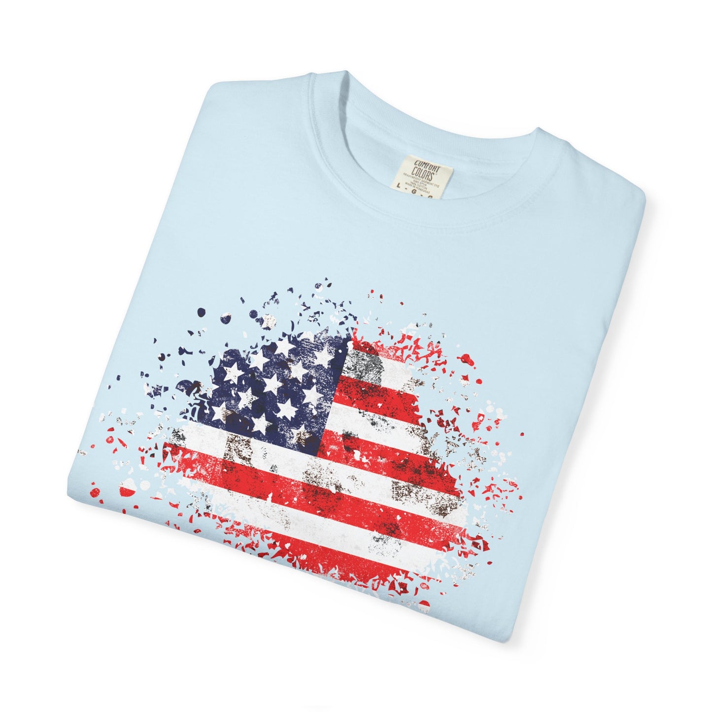 American Flag Tee | Vintage Style Graphic T-Shirt | Summer | Patriotic | Casual Beach Vibes