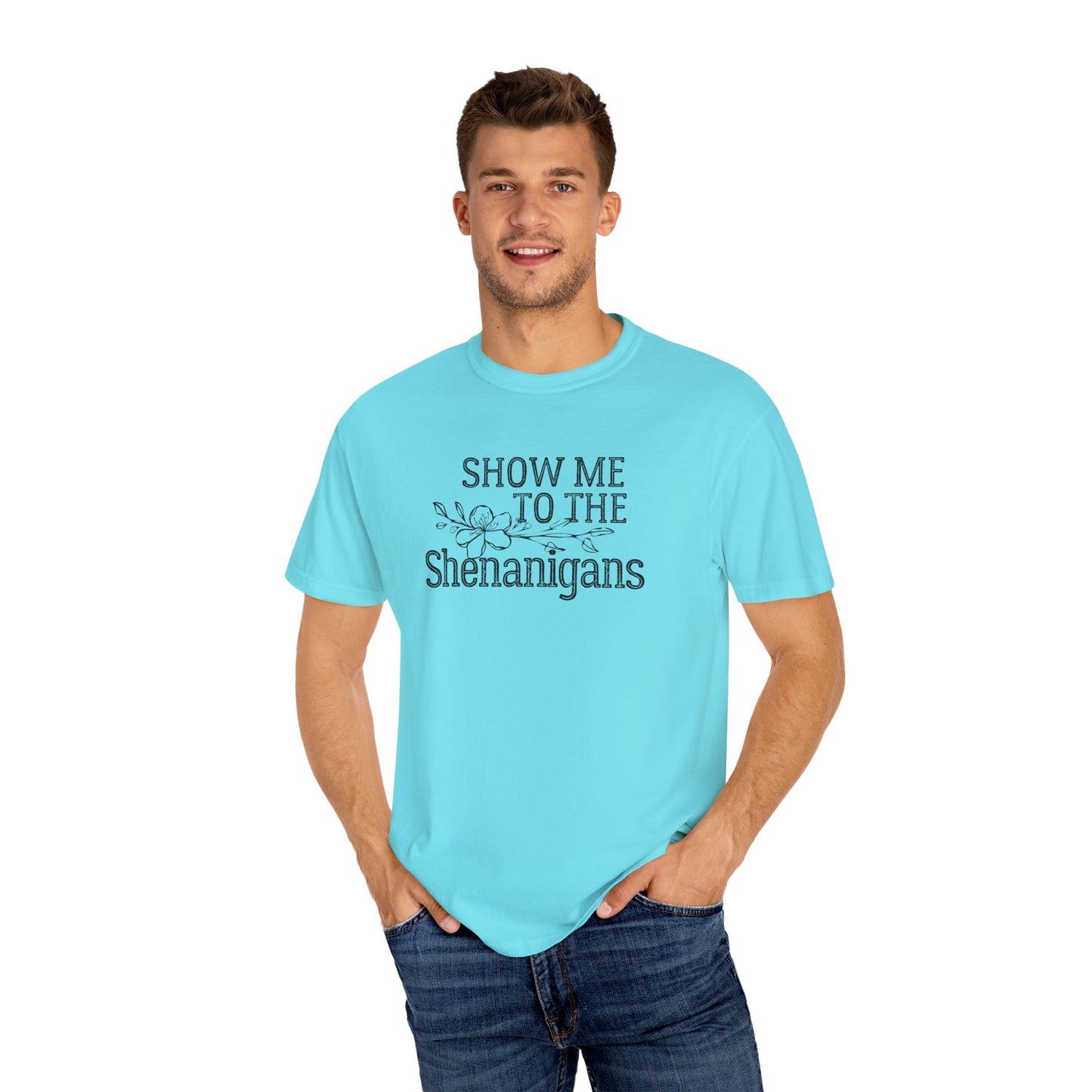 Boho Festival Tee – “Show Me to the Shenanigans” Graphic Shirt