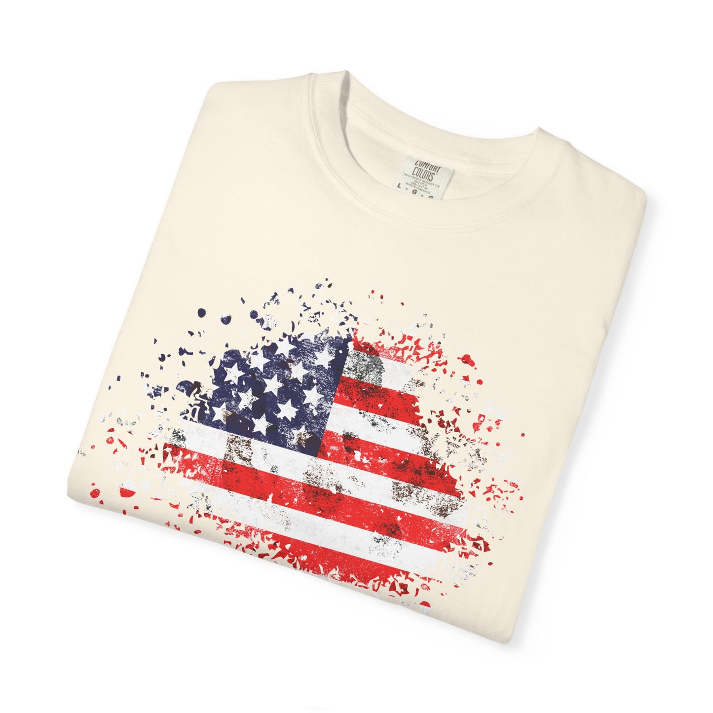 American Flag Tee | Vintage Style Graphic T-Shirt | Summer | Patriotic | Casual Beach Vibes