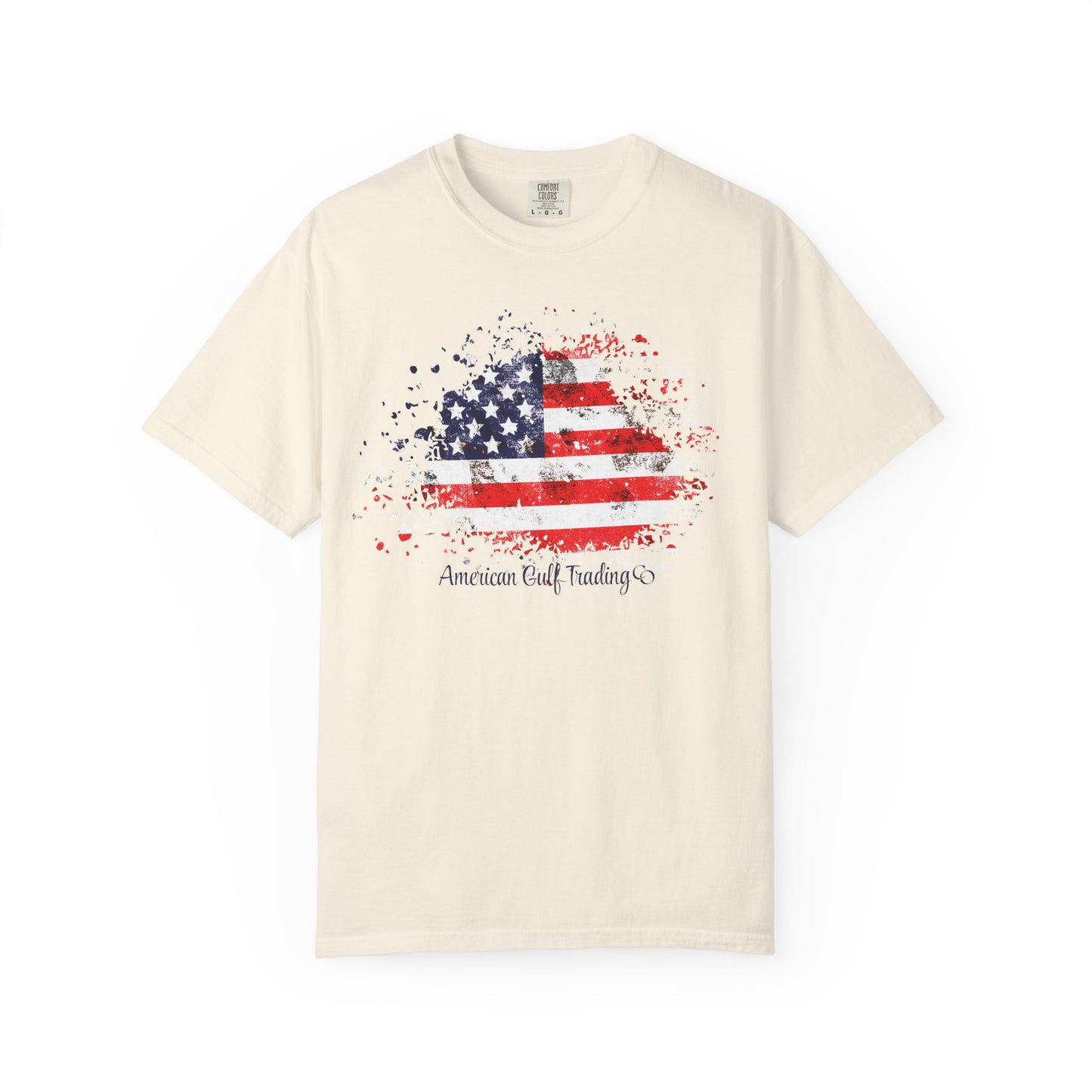 American Flag Tee | Vintage Style Graphic T-Shirt | Summer | Patriotic | Casual Beach Vibes