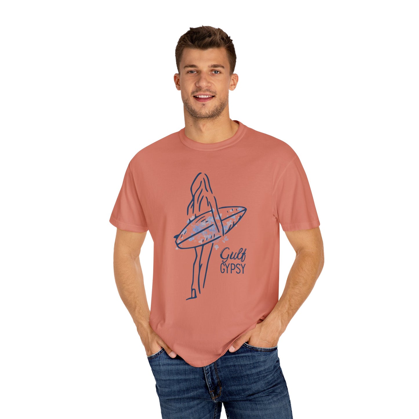Comfort Colors “Gulf Gypsy” Tee – Surfer Girl Graphic Shirt