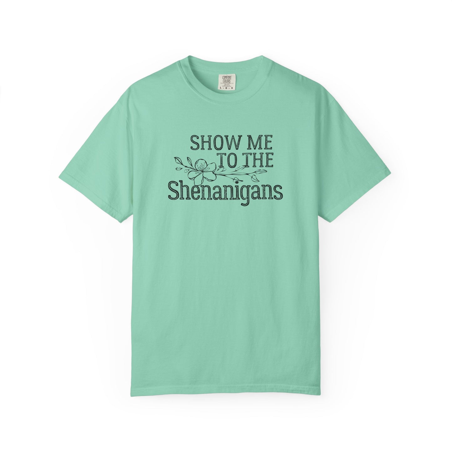 Boho Festival Tee – “Show Me to the Shenanigans” Graphic Shirt