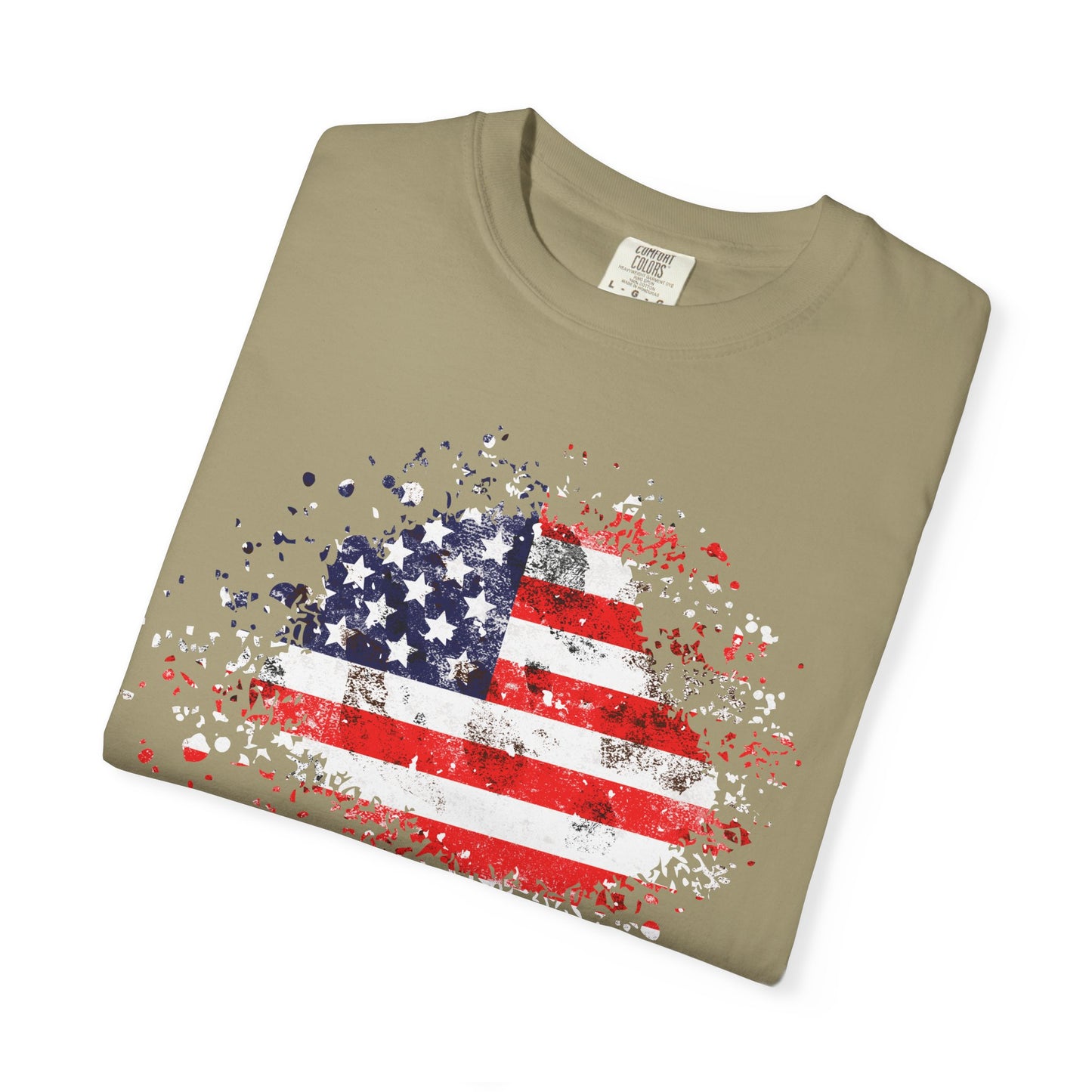 American Flag Tee | Vintage Style Graphic T-Shirt | Summer | Patriotic | Casual Beach Vibes